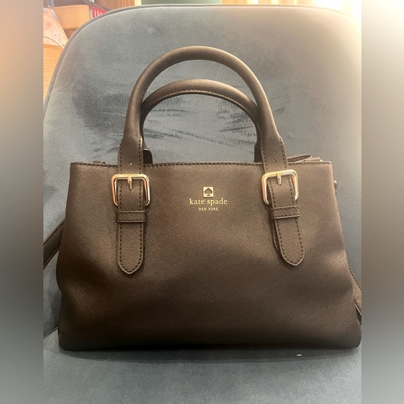 Kate Spade Black Saffiano Leather Medium Satchel - Picture 1 of 11